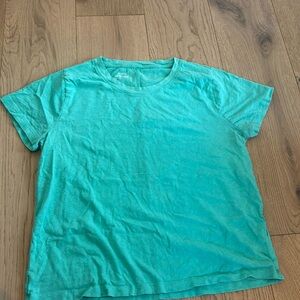Mint green J crew Girlfriend Tee
